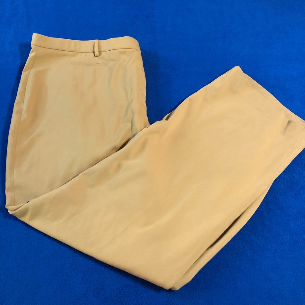 Monroe & Main Solid Tan Bootcut Dress Pants Office Church Women's Plus Size 24W